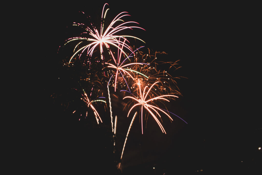 fireworks in Orrville, Ohio